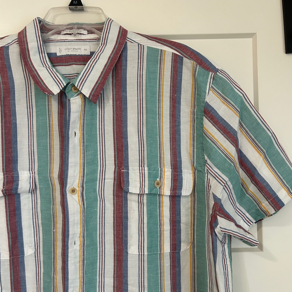 Lucky Brand Classic Fit Striped Western Shirt